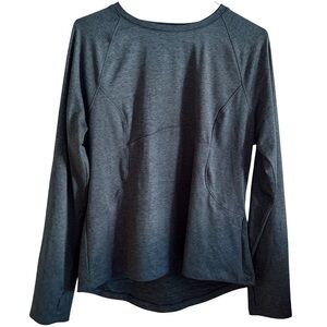 🩶 Spyder Active Charcoal Grey Long Sleeve Top - Women’s Size L 🩶